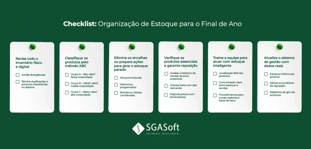 Estoque para o final do Ano: Checklist organizaão de estoque