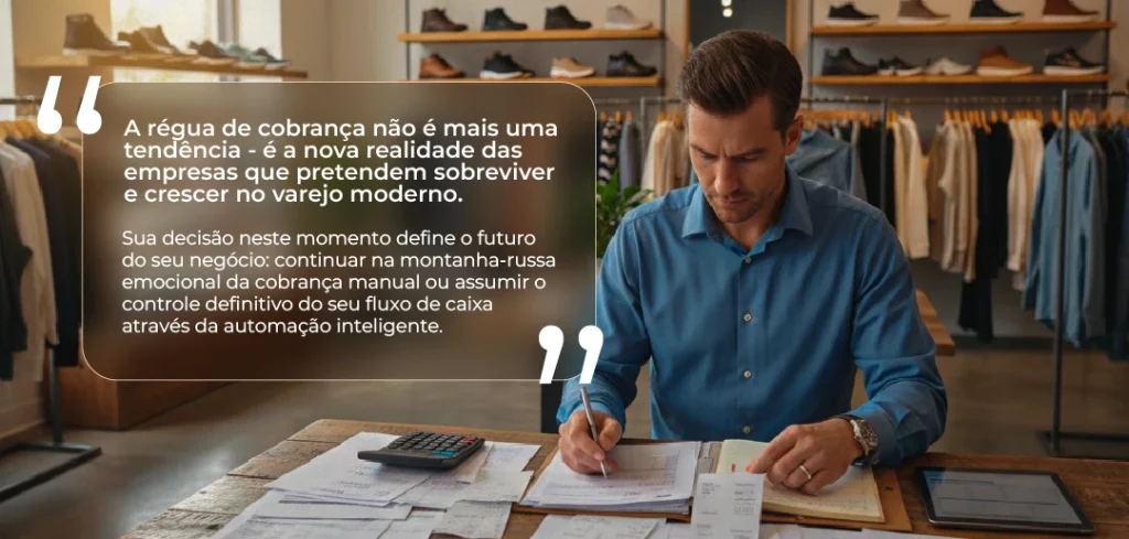 régua de cobrança
